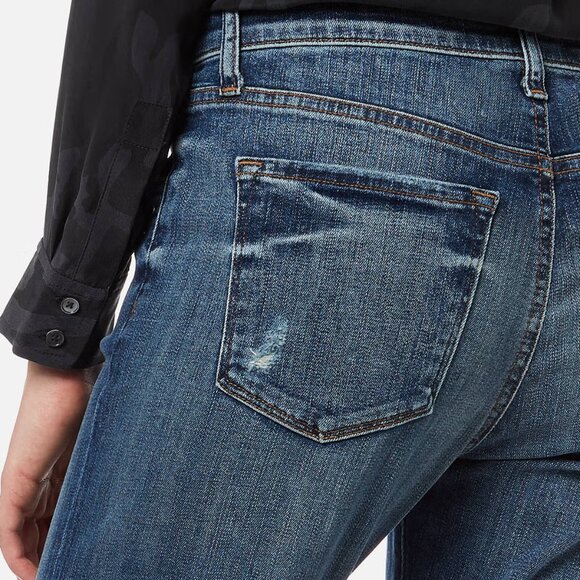 NWT J Brand Sadey Revoke Destruct Mid Rise Crop 29 Slim Straight Jeans - Picture 13 of 15